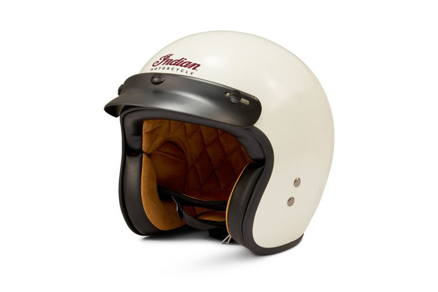 RETRO OPEN-FACE HELMET, CREAM